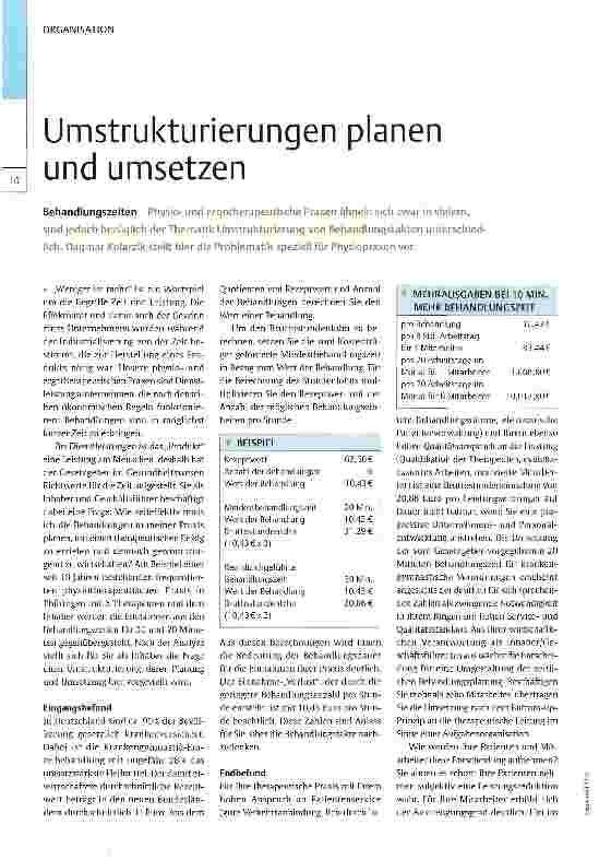 Vorschauseite 1: Umstrukturierungen planen und umsetzen