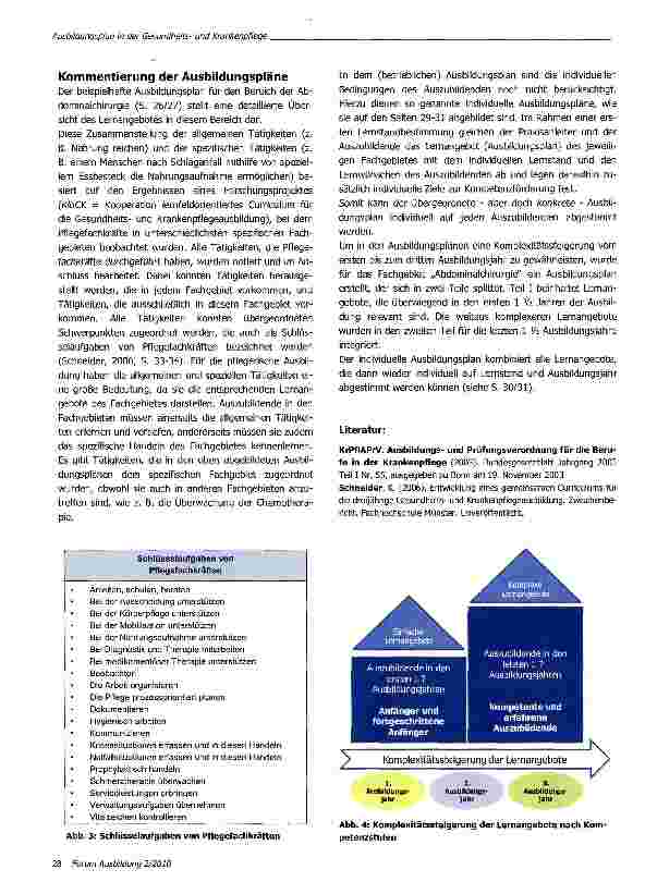 Vorschauseite 6: Ausbildungsplan in der Gesundheitsund Krankenpflege