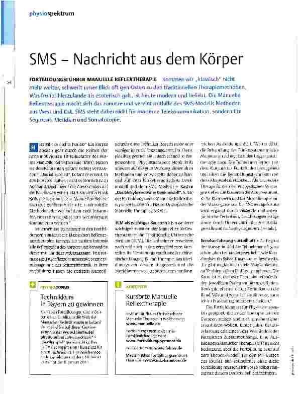 Vorschauseite 1: SMS - Nachricht aus dem Körper