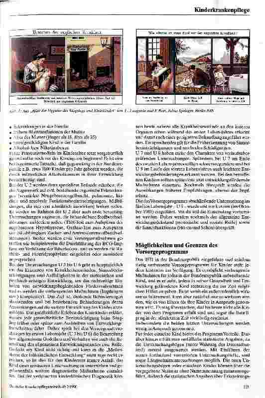 Vorschauseite 2: Vorsorge und Früherkennung im Kindesalter