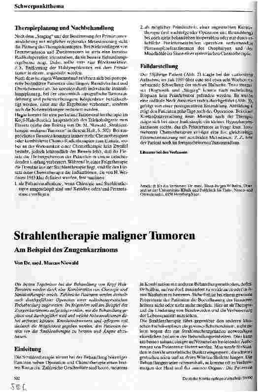 Vorschauseite 3: Maligne Tumoren des Halses