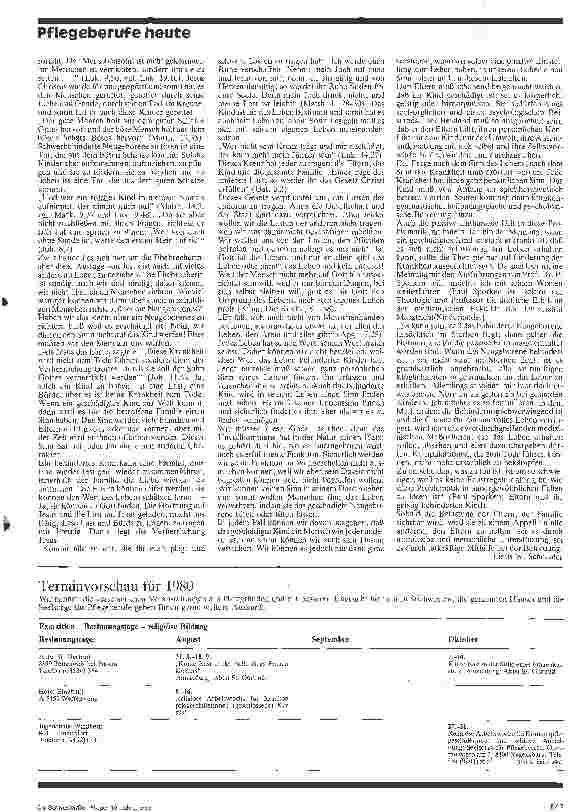 Vorschauseite 2: Leben oder töten lassen? Gedanken eines Christen und Krankenpflegers über das Töten von geschädigten Neugeborenen