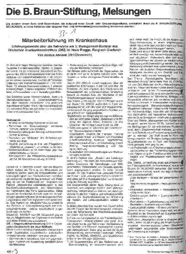 Vorschauseite 1: Mitarbeiterführung im Krankenhaus