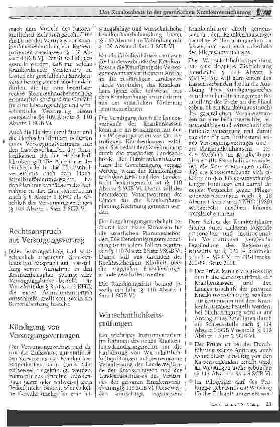 Vorschauseite 2: Das Krankenhaus in der gesetzlichen Krankenversicherung