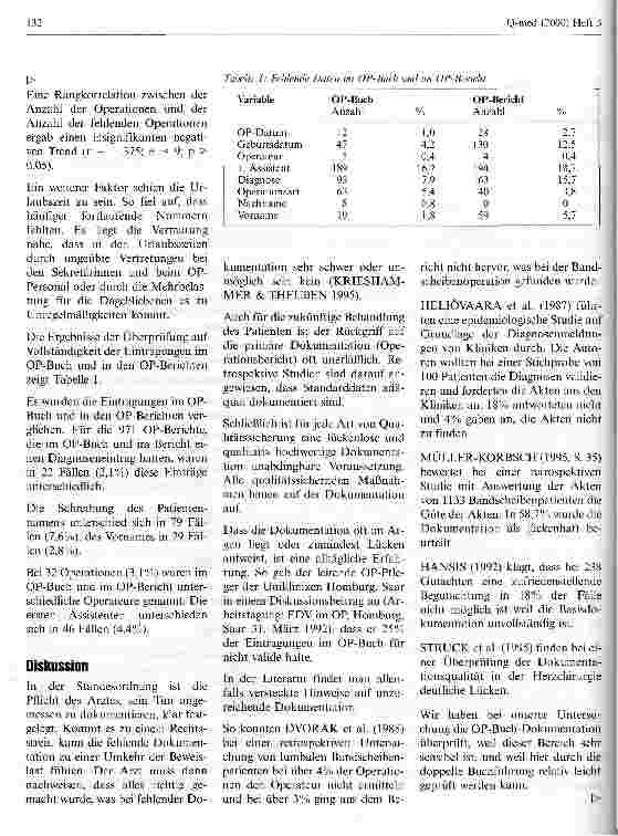 Vorschauseite 3: Untersuchung zur Zuverlässigkeit der OP-Buch-Dokumentation