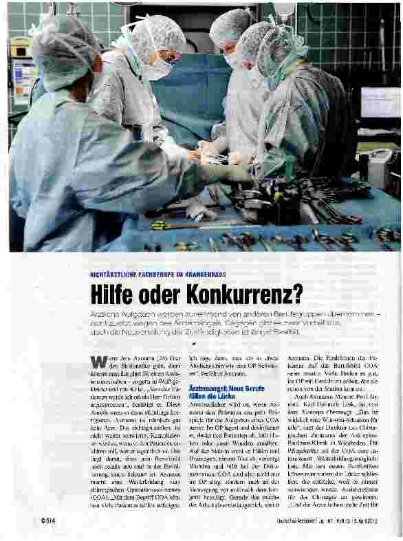 Vorschauseite 1: Hilfe oder Konkurrenz?