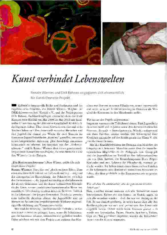 Vorschauseite 1: Kunst verbindet Lebenswelten