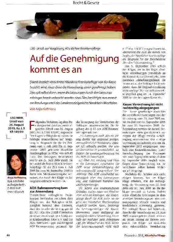 Vorschauseite 1: Auf die Genehmigung kommt es an
