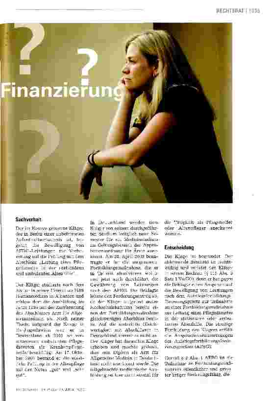 Vorschauseite 2: Die Förderung der beruflichen Weiterbildung in der Pflege