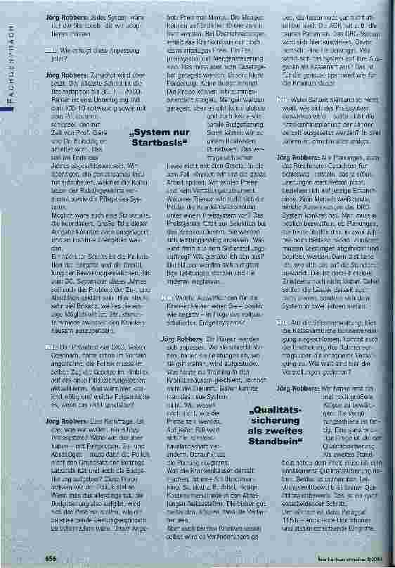 Vorschauseite 2: Jetzt geht die Arbeit erst richtig los DRGs auch für den ambulanten Bereich anpassen?