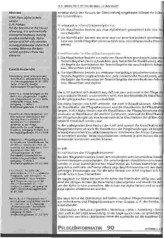 Vorschauseite 6: Die ICNP: Von der Alphazur Beta-Version