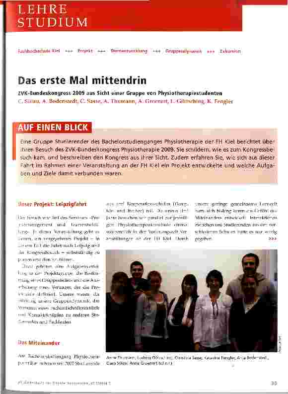 Vorschauseite 1: Das erste Mal mittendrin