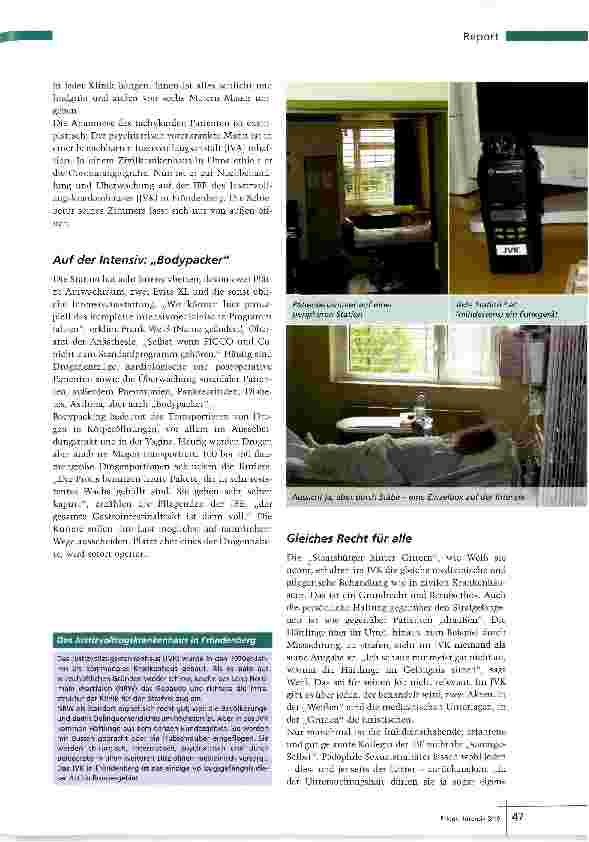 Vorschauseite 2: Klinik hinter Gittern