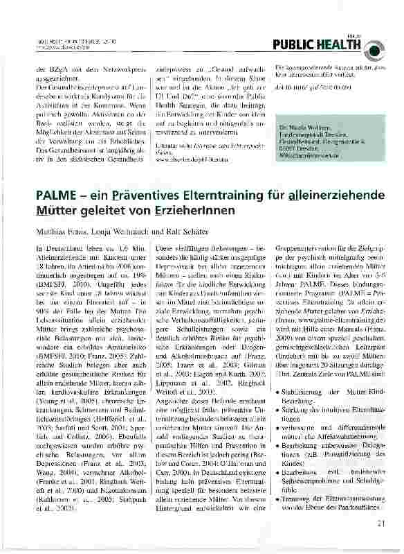 Vorschauseite 3: Aktion „Ich geh zur U! Und Du? - Erfahrungen auf kommunaler Ebene