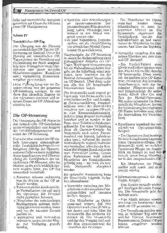 Vorschauseite 4: Management im Zentral-OP