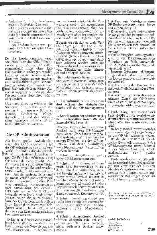 Vorschauseite 5: Management im Zentral-OP