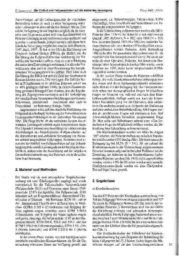 Vorschauseite 2: Der Einfluss von Fallpauschalen auf die stationäre Versorgung
