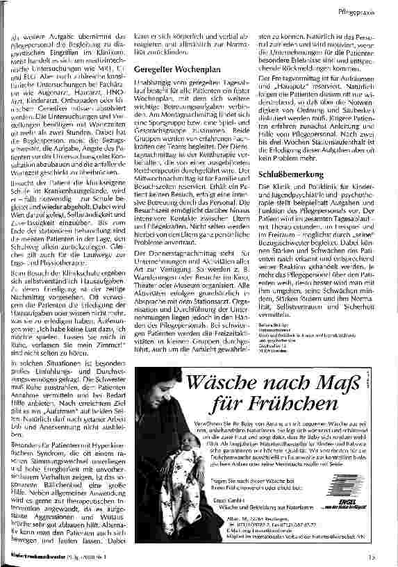 Vorschauseite 2: Aufgaben und Funktion des Pflegepersonals in der Kinderund Jugendpsychiatrie