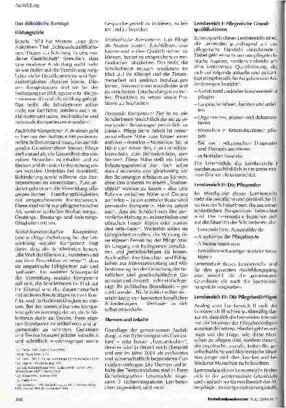 Vorschauseite 2: Gemeinsame (Grund-)Ausbildung in der Alten-, Krankenund Kinderkrankenpflege Ein Modellversuch