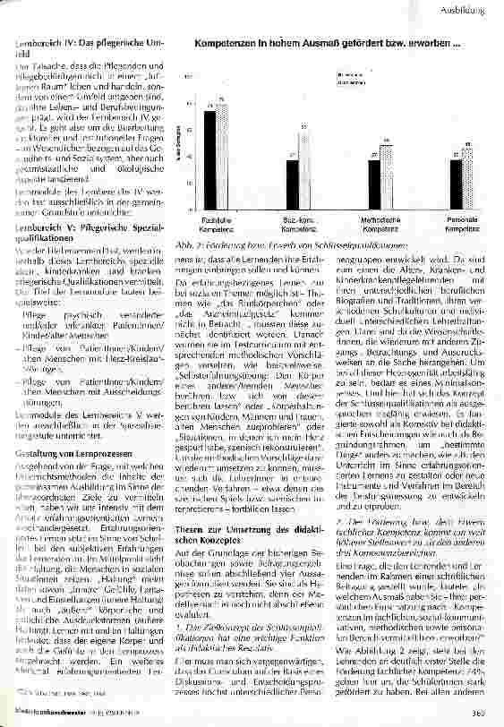 Vorschauseite 3: Gemeinsame (Grund-)Ausbildung in der Alten-, Krankenund Kinderkrankenpflege Ein Modellversuch