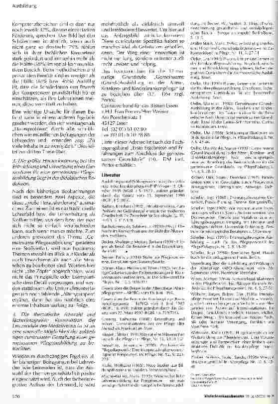 Vorschauseite 4: Gemeinsame (Grund-)Ausbildung in der Alten-, Krankenund Kinderkrankenpflege Ein Modellversuch