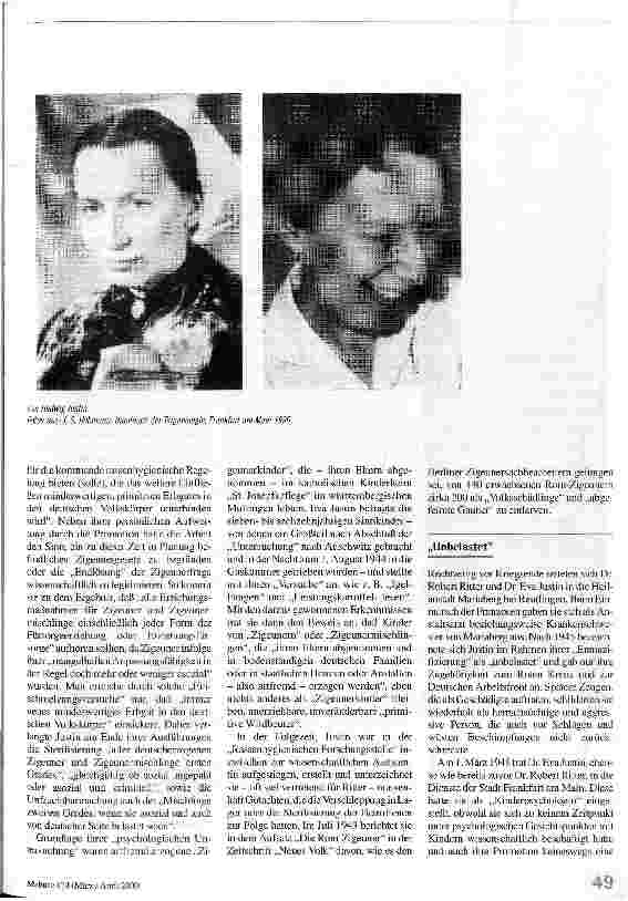 Vorschauseite 2: Eva Hedwig Justin (1909 - 1966) Eine Krankenschwester und ihr Beitrag zur Klärung der Asozialenfrage
