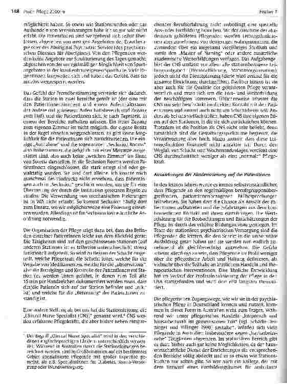 Vorschauseite 3: Pflege zwischen Großstadt und Outback Bericht über die psychiatrische Pflege im australischen Bundesstaat Western Australia
