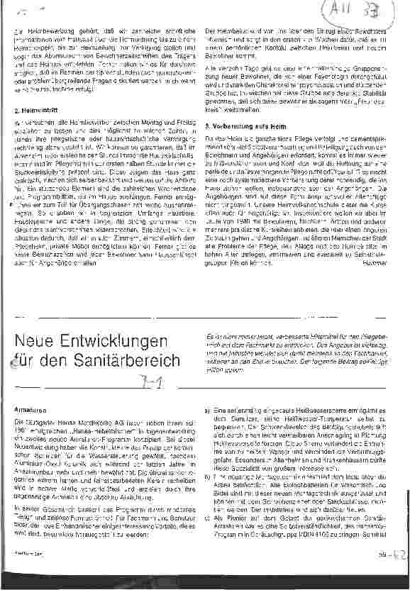 Vorschauseite 1: Neue Entwicklungen für den Sanitätsbereich