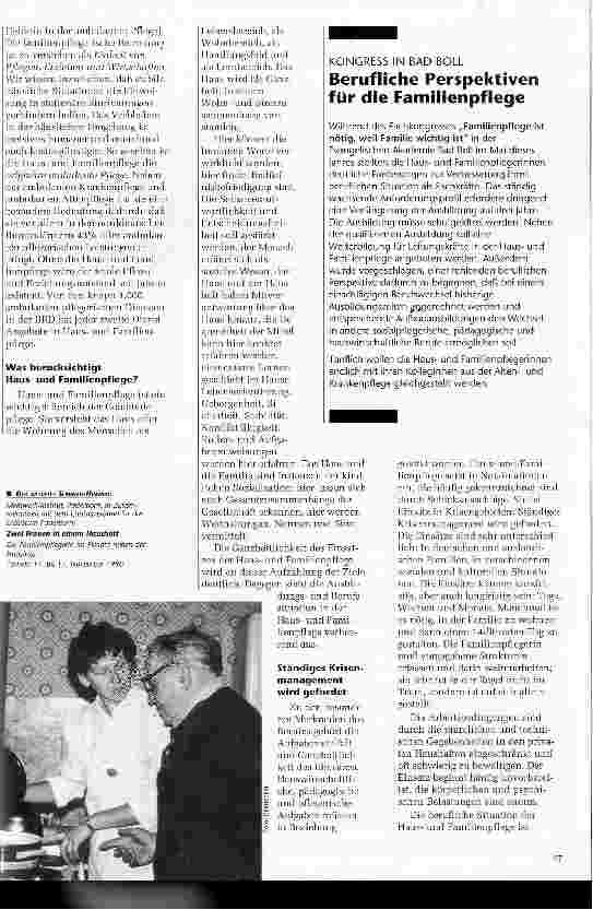 Vorschauseite 2: Küche - Kinder - Kranke - Aktuelle Situation in Familienpflege Fehlende Anerkennung trotz wachsenden Bedarfs