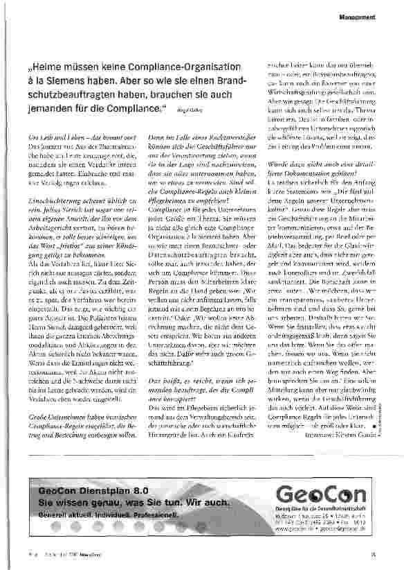 Vorschauseite 4: Zeit für klare Compliance-Regeln