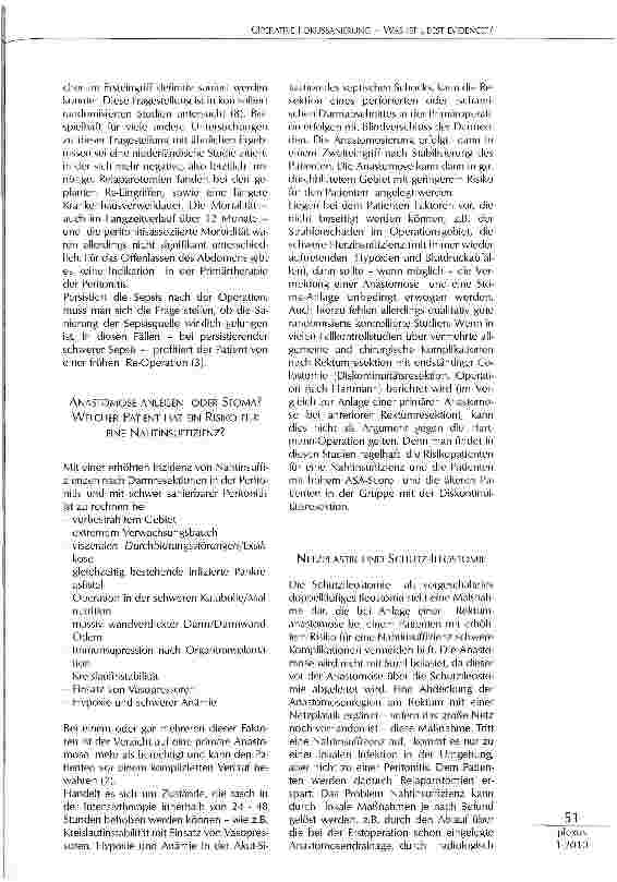 Vorschauseite 2: OPERATIVE FOKUSSANIERUNG -WAS IST „ BEST EVIDENCE?
