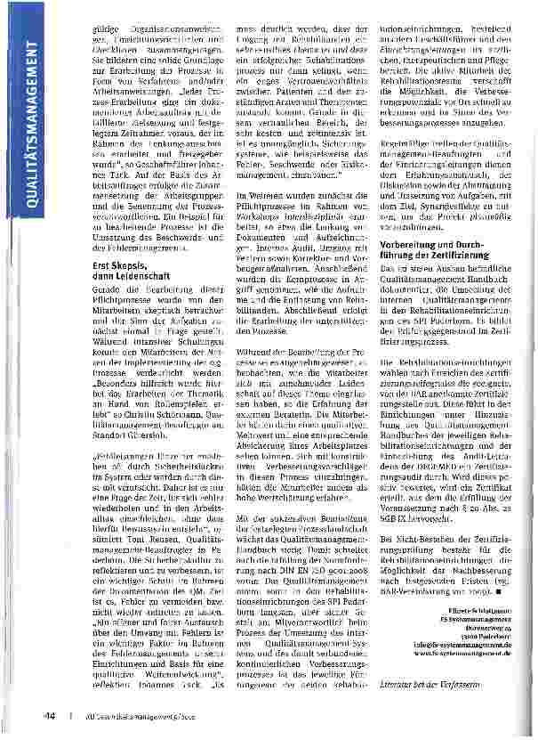 Vorschauseite 3: Mehr als eine Pflichterfüllung