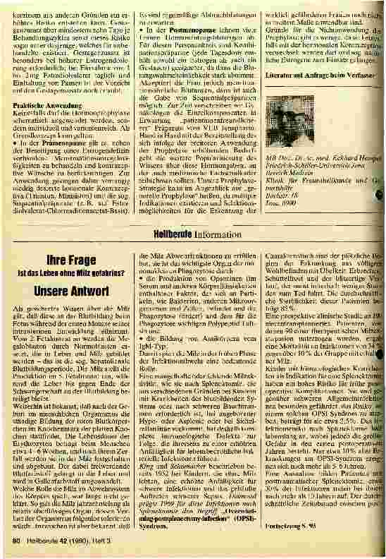 Vorschauseite 3: Estrogen-Gestagen-Prophylaxe im Klimakterium - warum und wie?