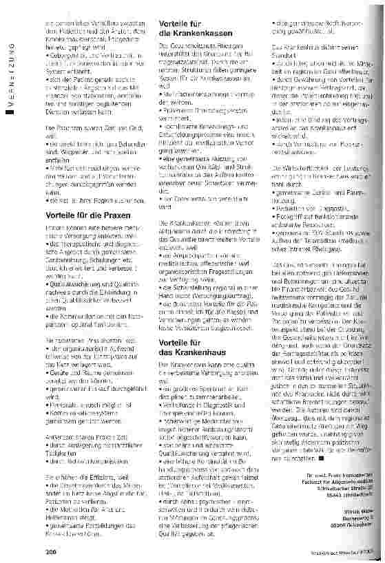Vorschauseite 3: Integrierte Versorgung praktische umgesetzt