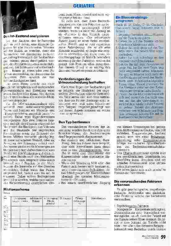 Vorschauseite 2: Ein Aufwand, der sich lohnt Urin-Kontinenzförderung bei hospitalisierten Betagten