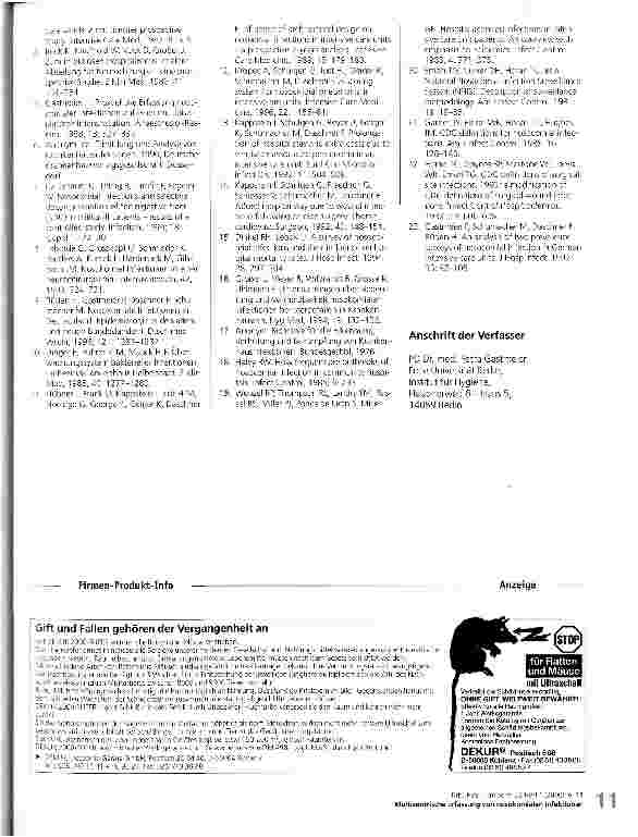 Vorschauseite 5: Multizentrische Erfassung von nosokomialen Infektionen: gestern - heute - morgen Entwicklung des Krankenhaus-Infektions-Surveillance-Systems (KISS) zur Referenzdatenbank