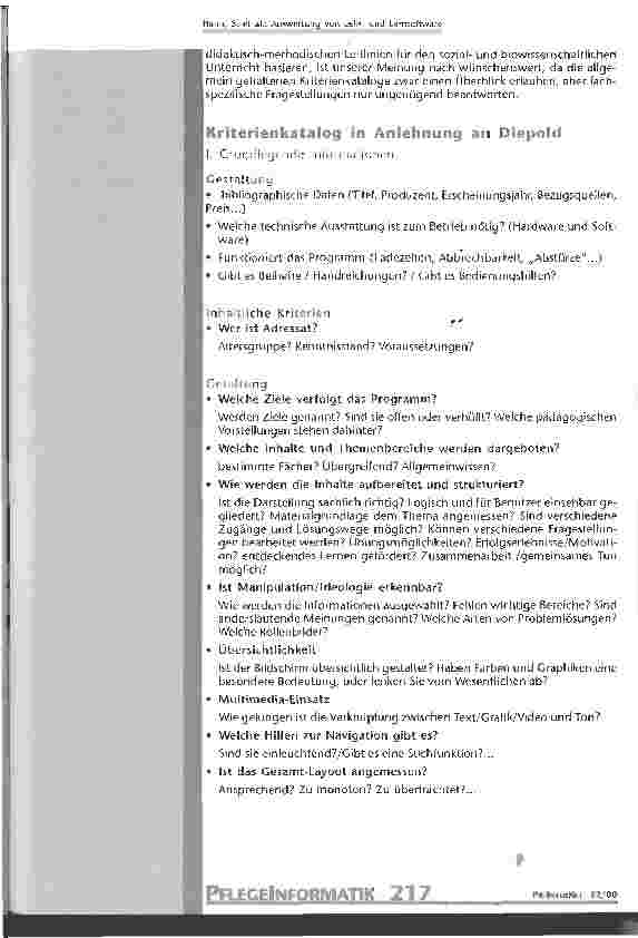 Vorschauseite 5: Auswertung von Lehrund Lernsoftware im biound sozialwissenschaftlichen Bereich