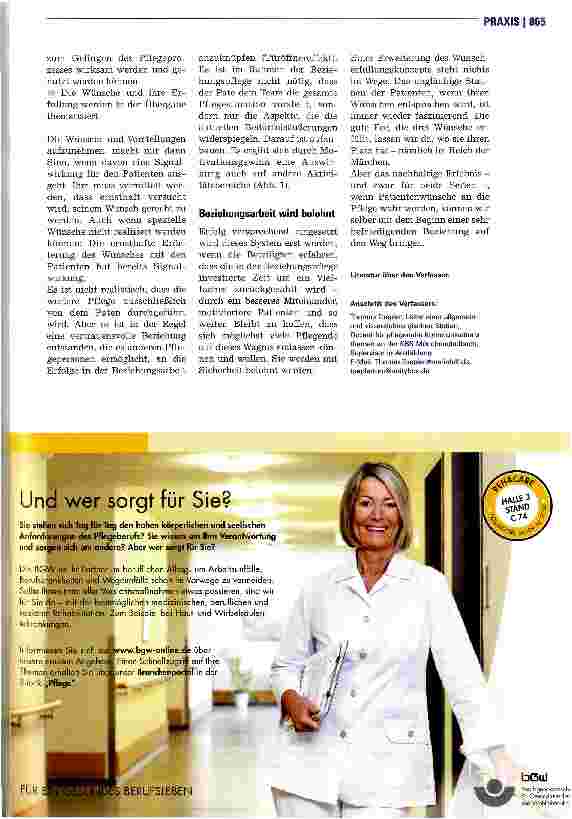 Vorschauseite 4: Patientenwünsche wahr werden lassen