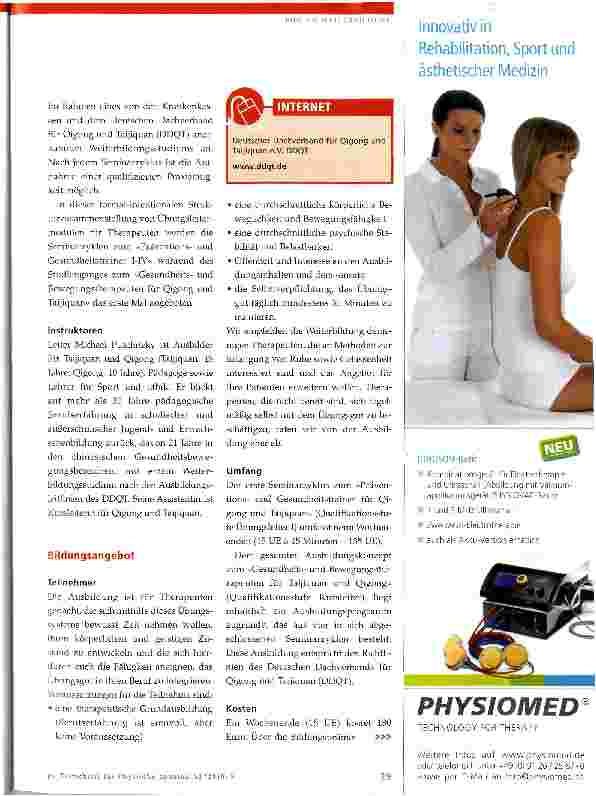 Vorschauseite 2: Präventionsund Gesundheitstrainer für Qigong und Taijiquan
