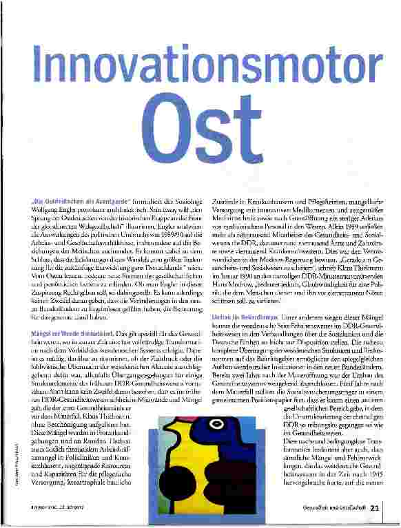 Vorschauseite 2: Innovationsmonitor Ost