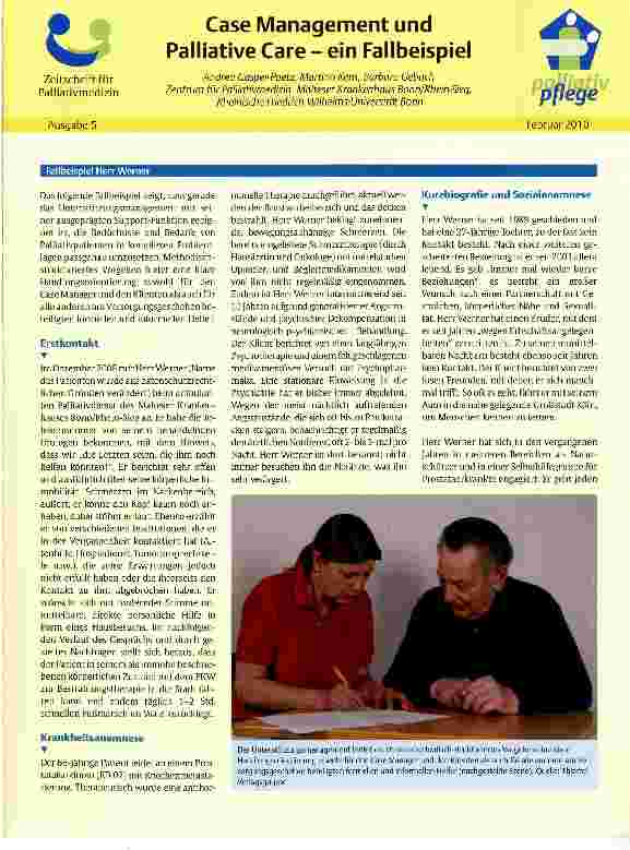 Vorschauseite 1: Case Management und Palliative Care - ein Fallbeispiel