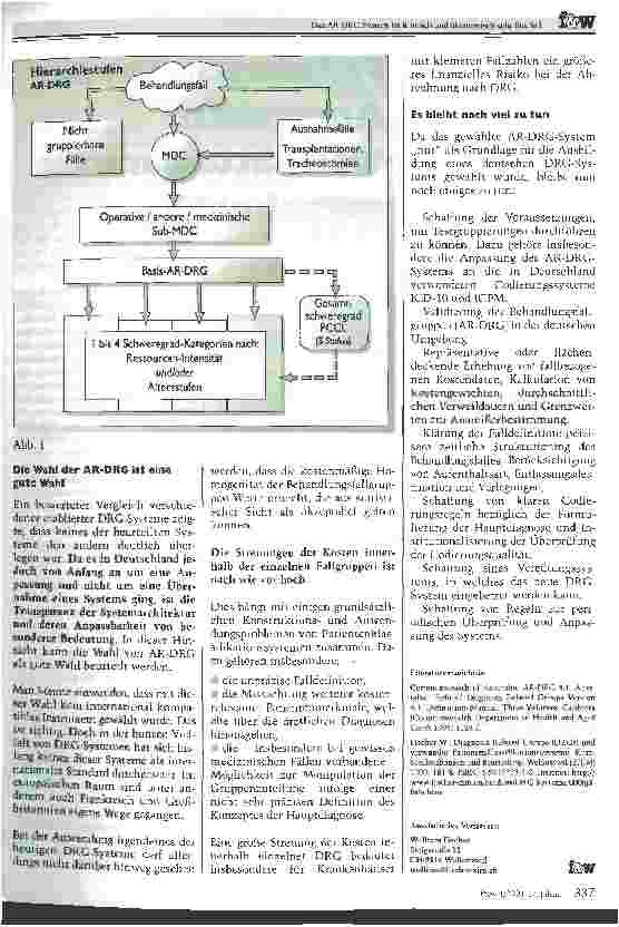 Vorschauseite 2: Das AR-DRG-System ist klinisch und ökonomisch sehr flexibel
