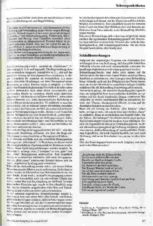 Vorschauseite 4: Chancen und Grenzen einer integrativen stationären Psychotherapie von dissozialen Jugendlichen