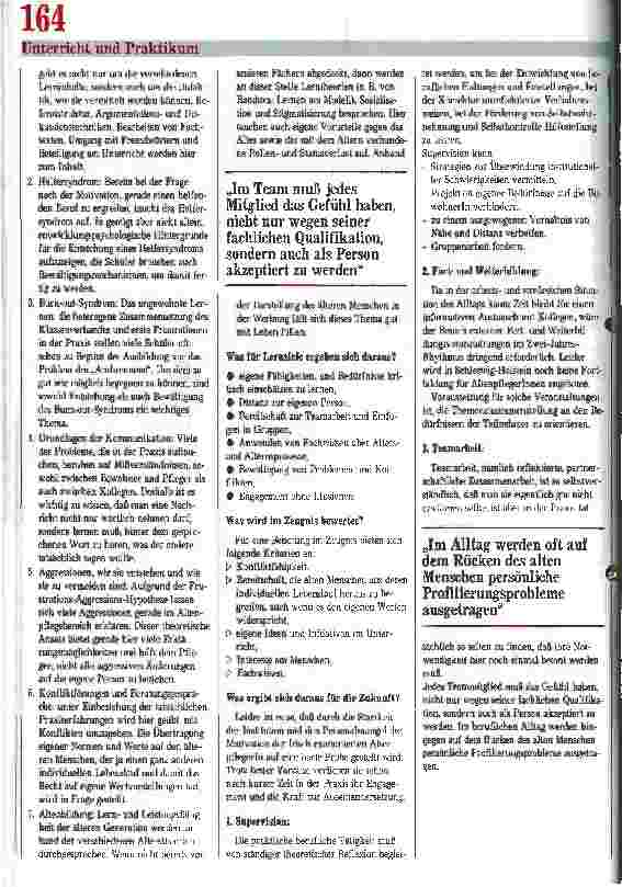 Vorschauseite 2: Ein neues Schlagwort an Altenpflegeschulen Ausbildung um das Fach Grundlagen der Geragogik erweitert