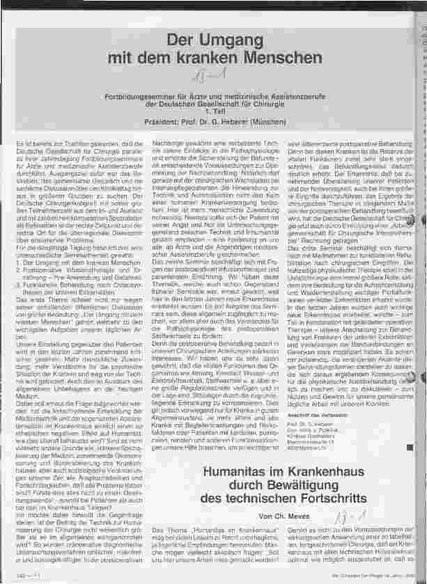 Vorschauseite 1: Der Umgang mit dem kranken Menschen Fortbildungsseminar für Ärzte und med. Assistenzberufe - 1. Teil