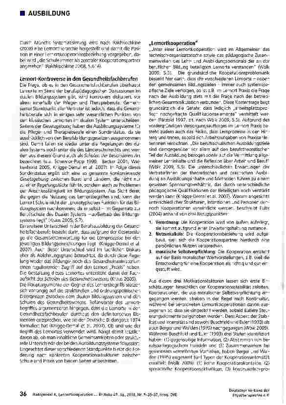 Vorschauseite 2: Ausbildungs-Glossar Teil 9 Lernortkooperation