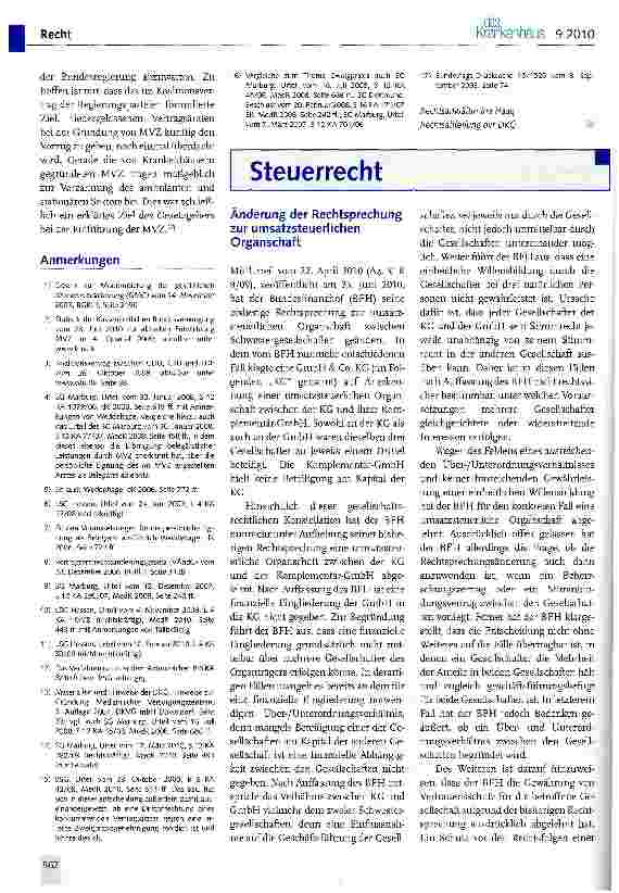 Vorschauseite 4: Neues zum MVZ
