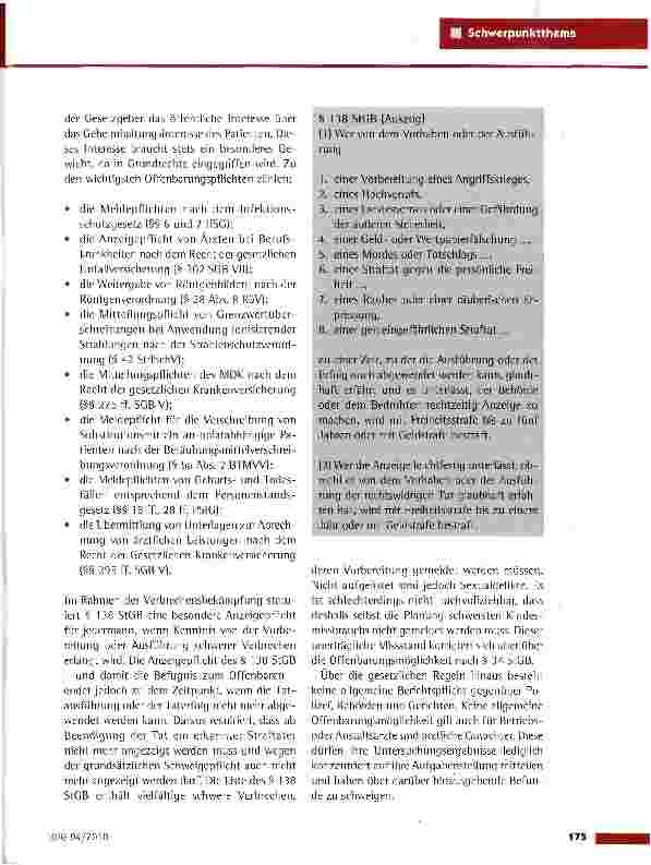 Vorschauseite 4: Schweigepflicht versus Offenbarungspflicht