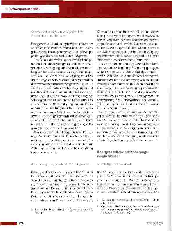 Vorschauseite 5: Schweigepflicht versus Offenbarungspflicht