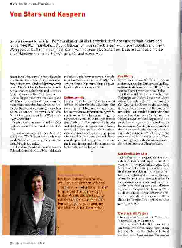 Vorschauseite 1: Von Stars und Kaspern